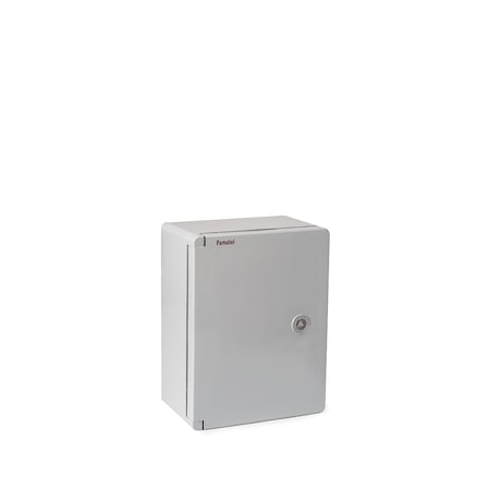 Famatel Usa Triangular Key Electrical Enclosures, 8.27 in H, 5-1/8 in D, 11 in W, NEMA 4X, Polycarbonate 39123UL